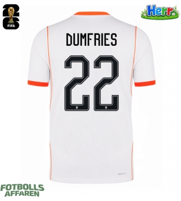 Nederländerna Denzel Dumfries #22 Bortatröja VM 2026 Kortärmad